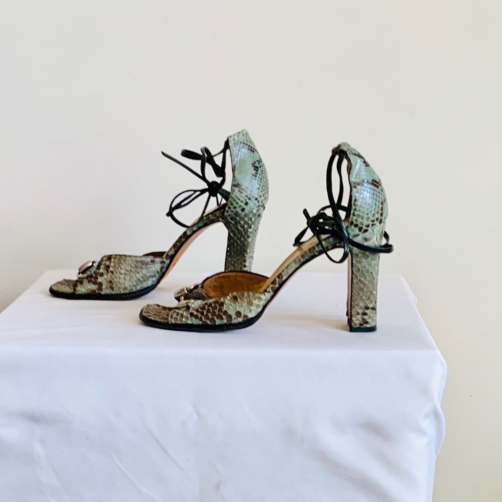 Vintage Rare Gucci Python Heels - image 5